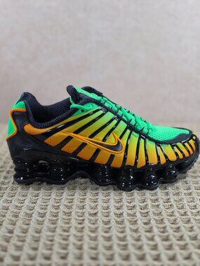 Nike Shox – Rare Gradient Green Orange Black – Youth 5Y / Women’s 6.5 – New